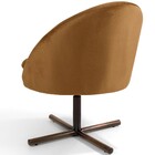 Kit 02 Poltronas Decorativas Giratória Base X Rafa D02 Veludo