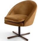 Kit 02 Poltronas Decorativas Giratória Base X Rafa D02 Veludo