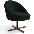 Kit 02 Poltronas Decorativas Giratória Base X Rafa D02 Veludo