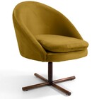 Kit 02 Poltronas Decorativas Giratória Base X Rafa D02 Veludo