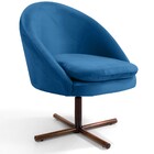 Kit 02 Poltronas Decorativas Giratória Base X Rafa D02 Veludo