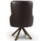 Kit 02 Poltronas Decorativas Giratória De Madeira Valentina D