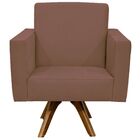 Kit 02 Poltronas Decorativas Giratória Para Sala De Estar Bas