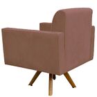 Kit 02 Poltronas Decorativas Giratória Para Sala De Estar Bas