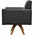 Kit 02 Poltronas Decorativas Giratória Sala Base De Madeira H