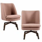 Kit 02 Poltronas Decorativas Giratória Sala De Estar Megara A