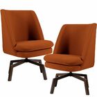 Kit 02 Poltronas Decorativas Giratória Sala De Estar Megara V