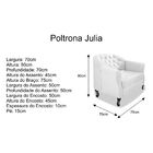 Kit 02 Poltronas Decorativas Julia A02 Corano - Amarena Móvei