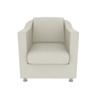 Kit 02 Poltronas Decorativas Julia Suede Bege Para Sala E Qua