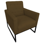 Kit 02 Poltronas Decorativas Juliete Com Base Rígida Suede Ma