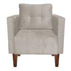 Kit 02 Poltronas Decorativas Lívia Para Sala e Recepção Suede