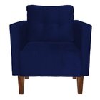 Kit 02 Poltronas Decorativas Lívia Para Sala e Recepção Suede