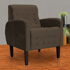 Kit 02 Poltronas Decorativas Luiza Veludo Cores - Ds Estofado