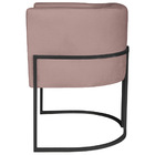 Kit 02 Poltronas Decorativas Luna Base De Ferro Preto Linho -