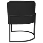 Kit 02 Poltronas Decorativas Luna Base De Ferro Preto Sintéti