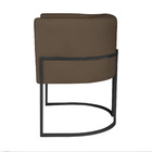 Kit 02 Poltronas Decorativas Luna Base De Ferro Preto Suede -