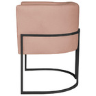 Kit 02 Poltronas Decorativas Luna Base De Ferro Preto Suede -