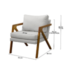 Kit 02 Poltronas Decorativas Madeira Maciça Super Luxo Italia