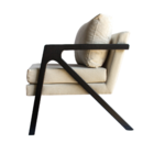 Kit 02 Poltronas Decorativas Madeira Maciça Super Luxo Mona L