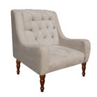 Kit 02 Poltronas Decorativas Maia Suede Bege - D'Rossi