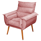 Kit 02 Poltronas Decorativas Modernas Sala E Recepção Monza P