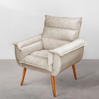 Kit 02 Poltronas Decorativas Modernas Sala E Recepção Monza P