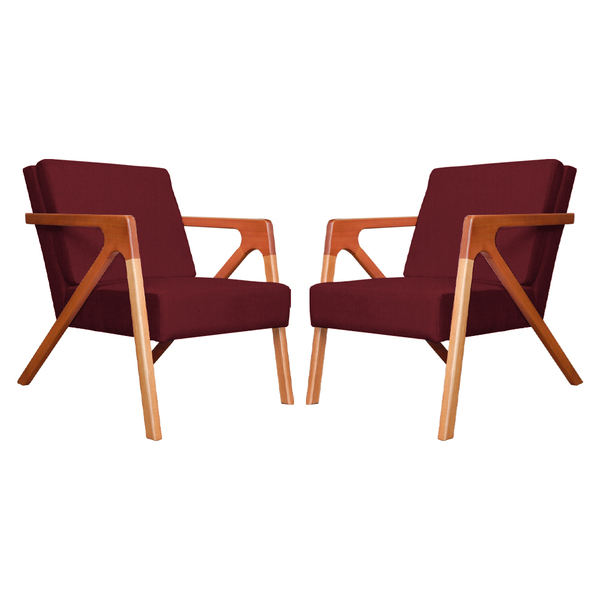 Kit 02 Poltronas Decorativas Monalisa Luxo Suede Cores - Ds E