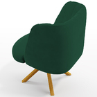 Kit 02 Poltronas Decorativas Munique D02 Base Giratória De Ma