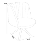 Kit 02 Poltronas Decorativas Munique D02 Base Giratória De Ma