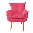 Kit 02 Poltronas Decorativas Opala Rosa Pink