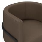 Kit 02 Poltronas Decorativas Oregon Preto Fosco/marrom - M. A