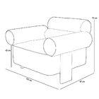 Kit 02 Poltronas Decorativas Orgânica Sala Living Pés Madeira