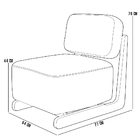 Kit 02 Poltronas Decorativas Orgânica Sala Living Pés Madeira