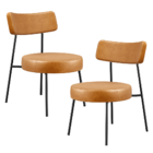 Kit 02 Poltronas Decorativas Para Sala De Estar Base Fixa Lon