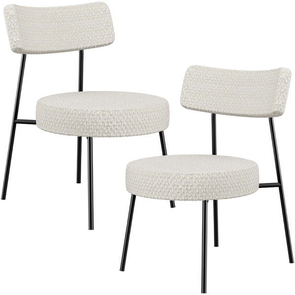 Kit 02 Poltronas Decorativas Para Sala De Estar Base Fixa Lon