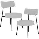 Kit 02 Poltronas Decorativas Para Sala De Estar Base Fixa Lon