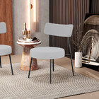 Kit 02 Poltronas Decorativas Para Sala De Estar Base Fixa Lon