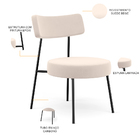 Kit 02 Poltronas Decorativas Para Sala De Estar Base Fixa Lon