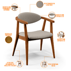 Kit 02 Poltronas Decorativas Para Sala De Estar Cecília L02 L