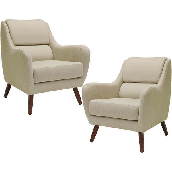 Kit 02 Poltronas Decorativas Para Sala De Estar E Recepção Go