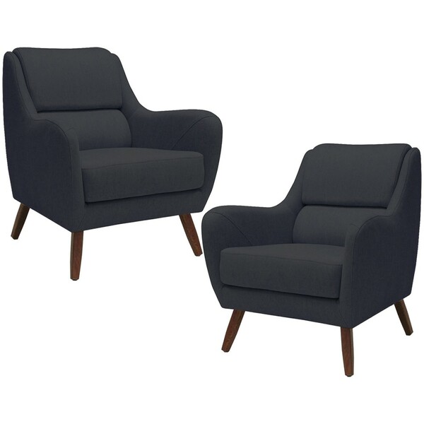 Kit 02 Poltronas Decorativas Para Sala De Estar E Recepção Go