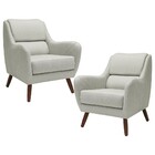 Kit 02 Poltronas Decorativas Para Sala De Estar E Recepção Go