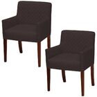 Kit 02 Poltronas Decorativas Para Sala De Estar E Recepção Jo