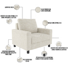 Kit 02 Poltronas Decorativas Para Sala De Estar E Recepção Ma