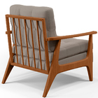 Kit 02 Poltronas Decorativas Para Sala De Estar Encosto Ripad