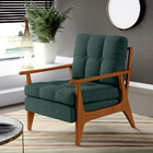 Kit 02 Poltronas Decorativas Para Sala De Estar Encosto Ripad