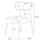 Kit 02 Poltronas Decorativas Para Sala De Estar Fixa Londres