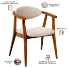 Kit 02 Poltronas Decorativas Para Sala De Estar Jantar Cecíli