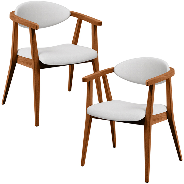 Kit 02 Poltronas Decorativas Para Sala De Estar Jantar Cecíli