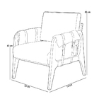 Kit 02 Poltronas Decorativas Para Sala De Estar Living Aymê L